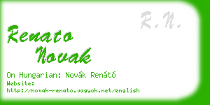 renato novak business card